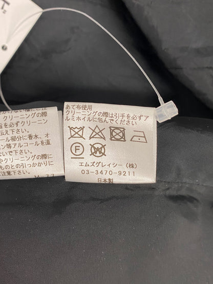エムズグレイシー 811504 ワンピース 38 ブラック フロントジップ ITUMG6QGBT24