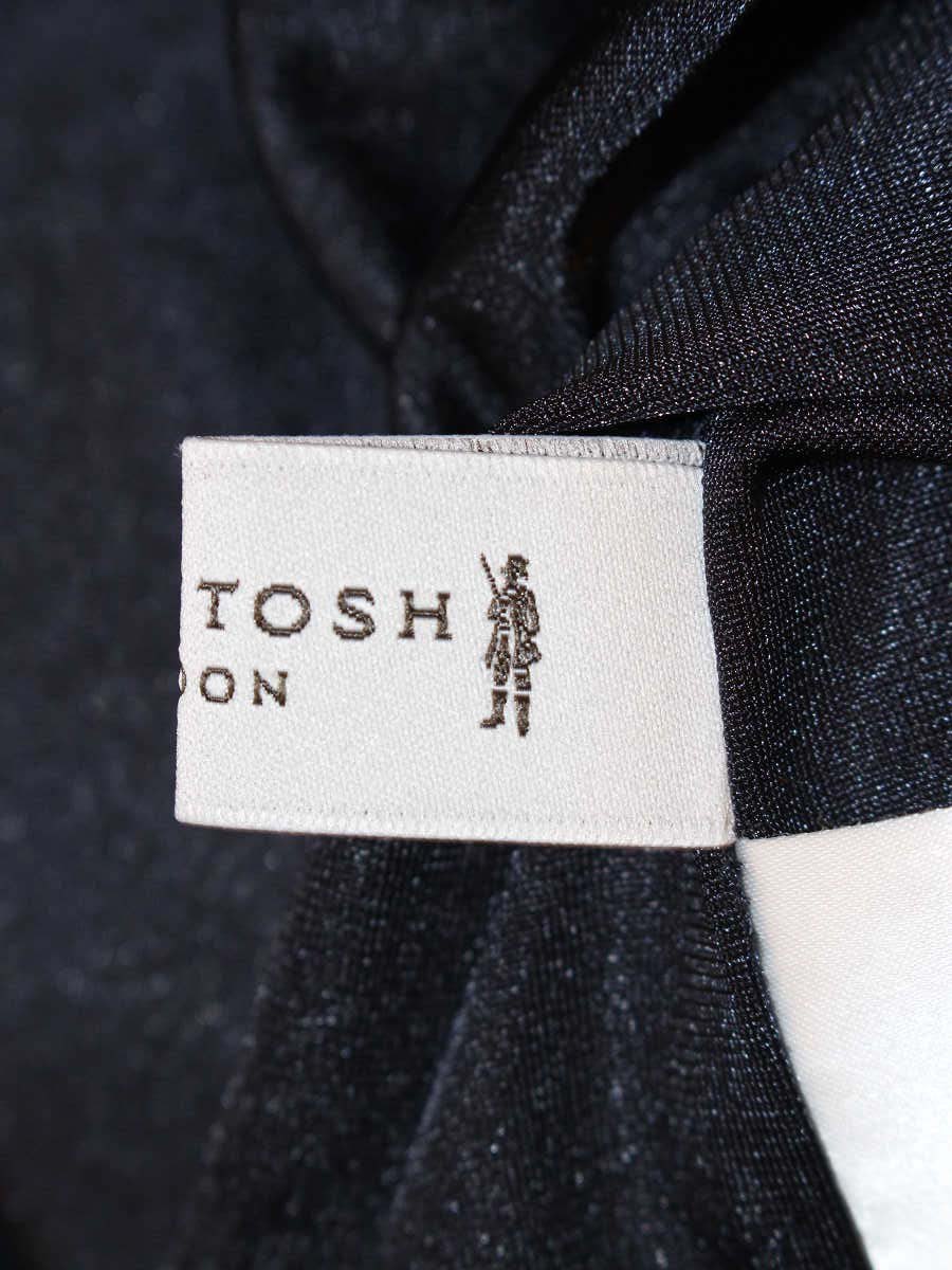 マッキントッシュロンドン G5J87-454-28 ワンピース 38 ネイビー ウール混 ITCHG0F1ESA0