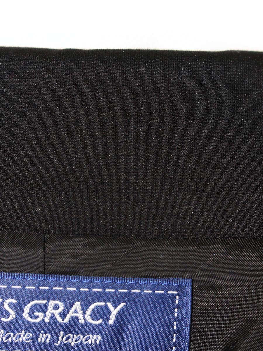 エムズグレイシー 014103 ジャケット 38 ブラック 裾フリル テーラード ITGSHIV2WFRU