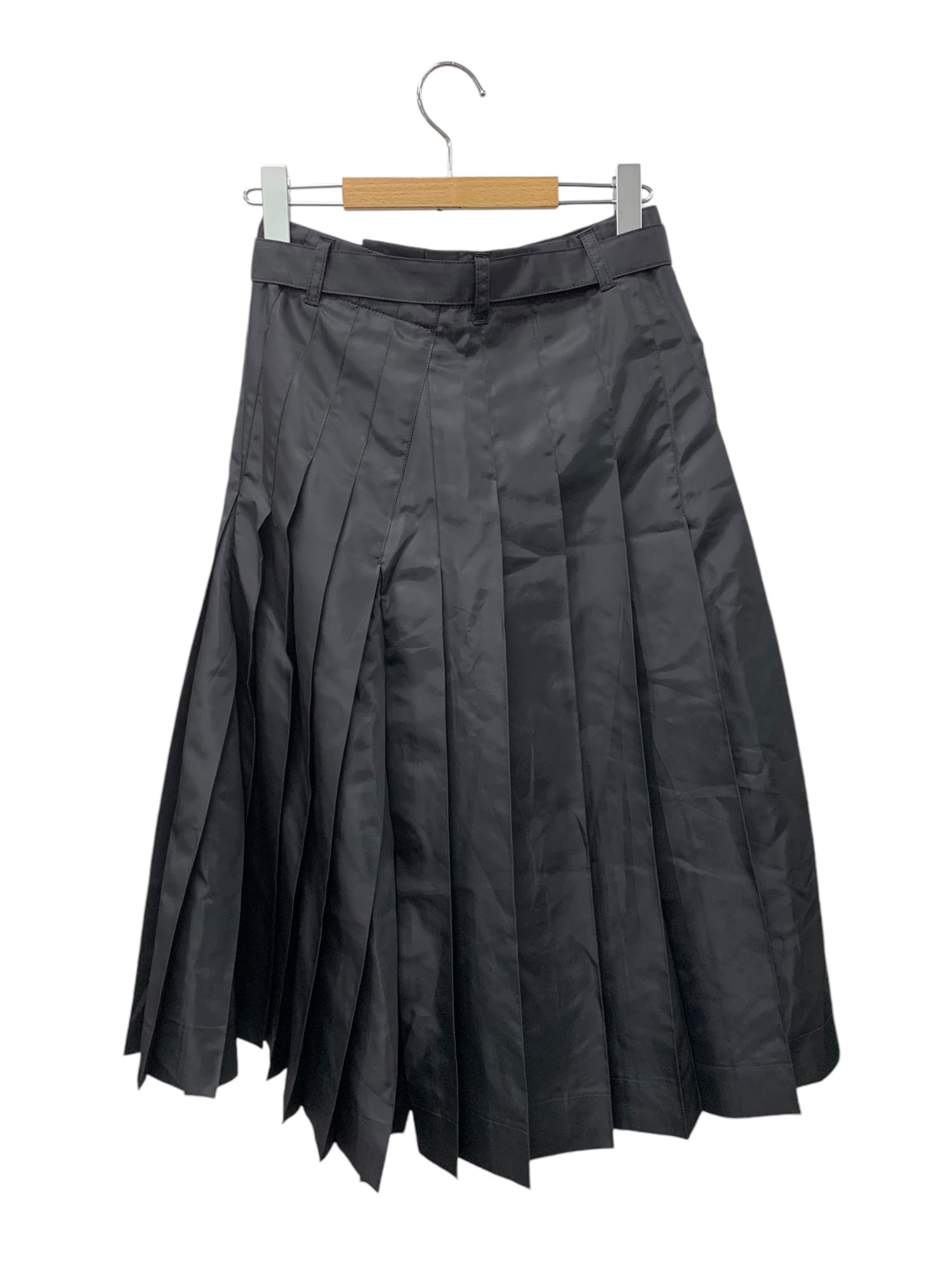 サカイ Nylon Twill Skirt 24-07386 アシンメトリースカート 0 ブラック '24 | 中古ブランド品・古着通販ビープライス