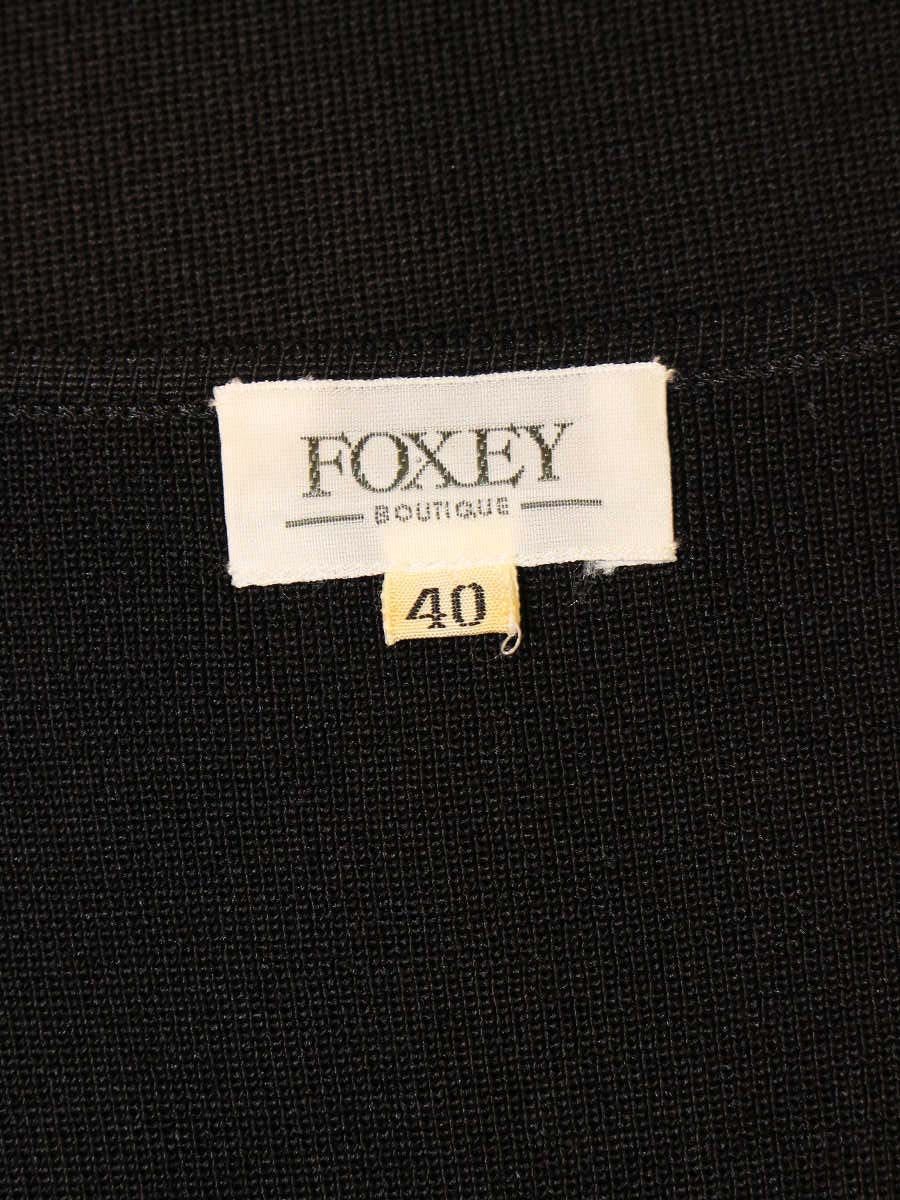フォクシーブティック 15345 カットソー 40 ブラック フリル ITPXJKFZZ798