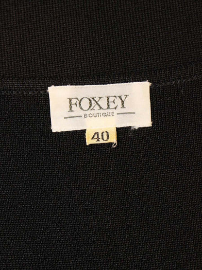 フォクシーブティック 15345 カットソー 40 ブラック フリル ITPXJKFZZ798