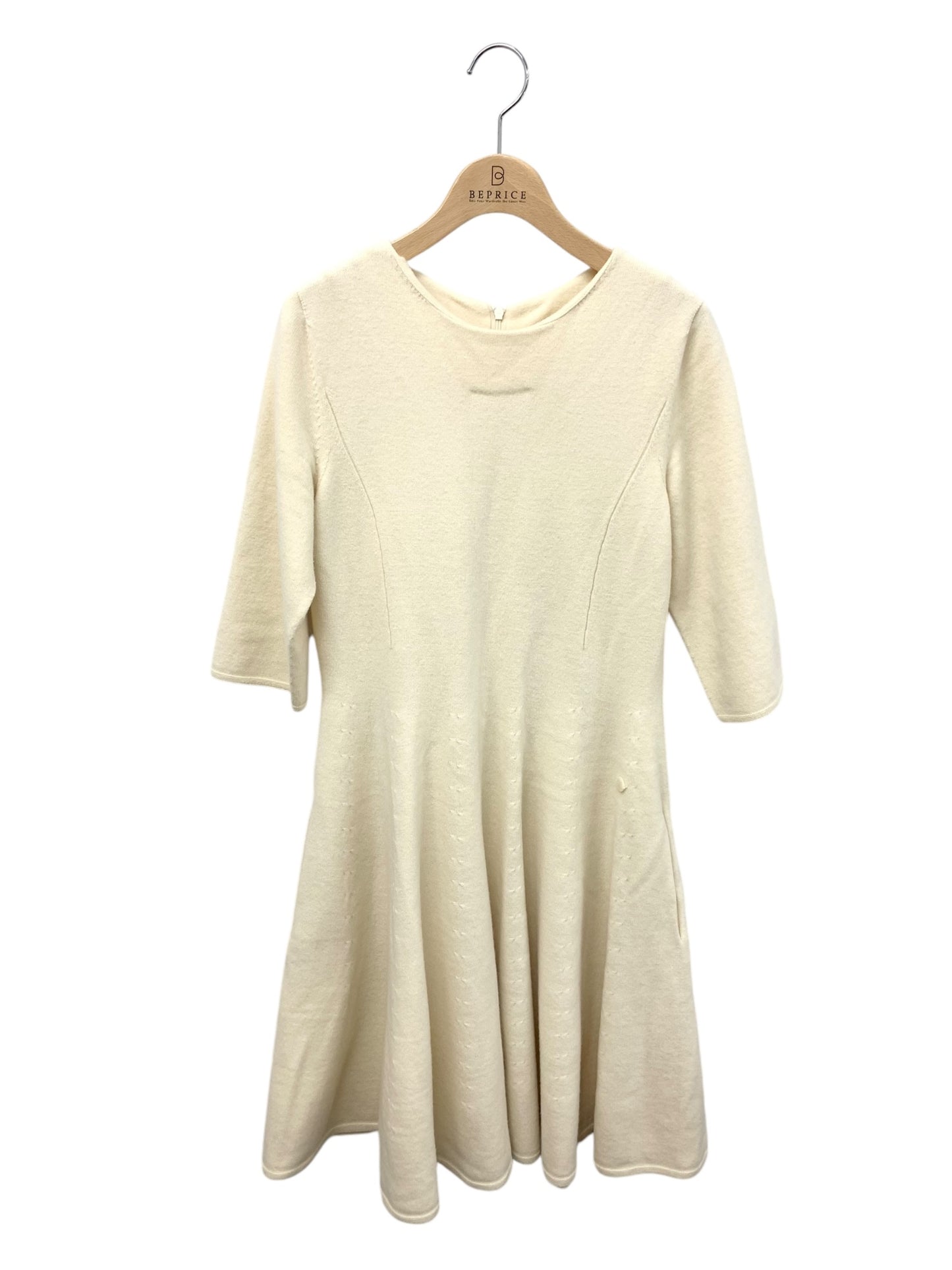 フォクシーブティック Knit Dress Seamless Flare 34845 ワンピース 42 ホワイト IT9MOP5NS7FK