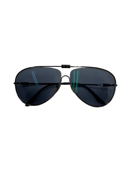 イヴサンローラン YSL2217/S KJ1 サングラス ブラック メタルフレーム　フルリム　ティアドロップ ITB7MCSHRA5O