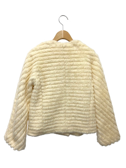 エリザ 26500031 ジャケット 2 ホワイト フェイクファー ITKQ1YI2A1IC 【SALE】