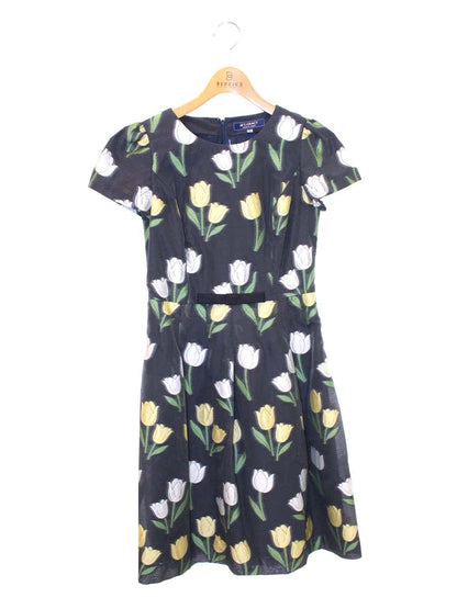 エムズグレイシー Tulip Dress 911126 ワンピース 36 ネイビー ITPBPBNPEAGS