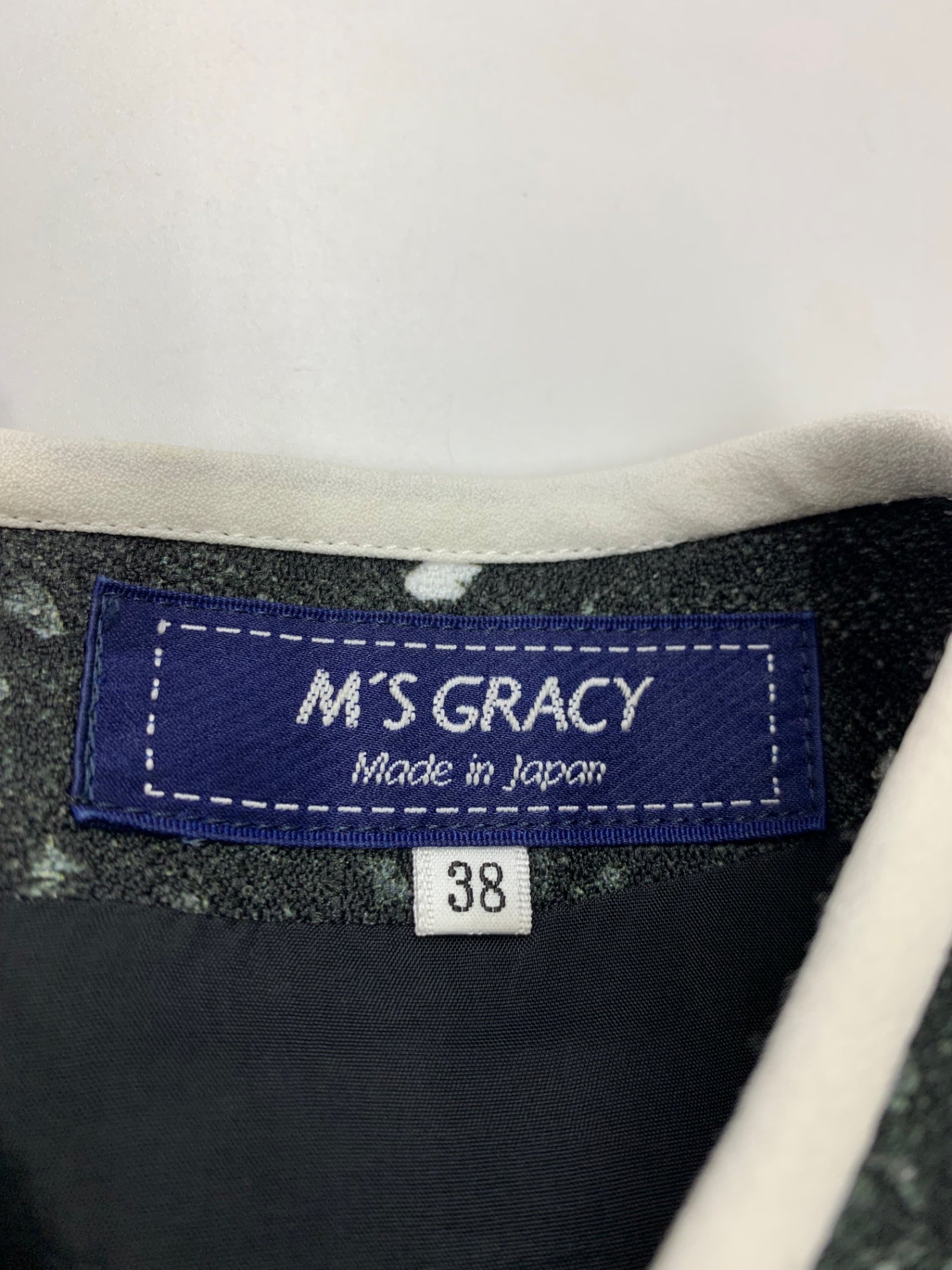 エムズグレイシー 110601 トップス 38 グリーン フラワーモチーフ ITCXZK587W54