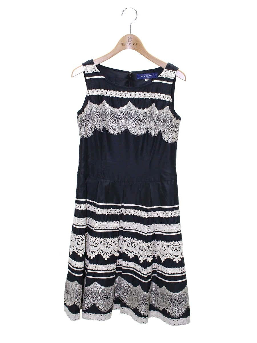 美品 M'S GRACY 2020年 ティアード ワンピース ブラック 36 新品】MS GRACY エムズグレイシー ワンピース ブラック 黒 サイズ:36(S