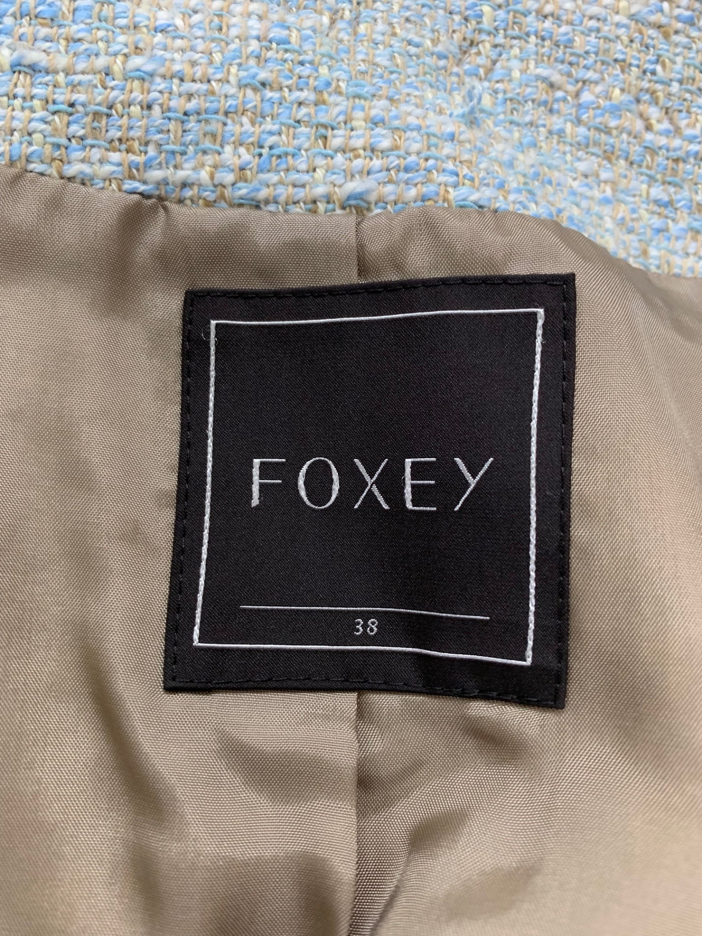 フォクシーブティック 29843 ジャケット 38 ブルー パレロワイヤル IT9AQOZ3FSDW