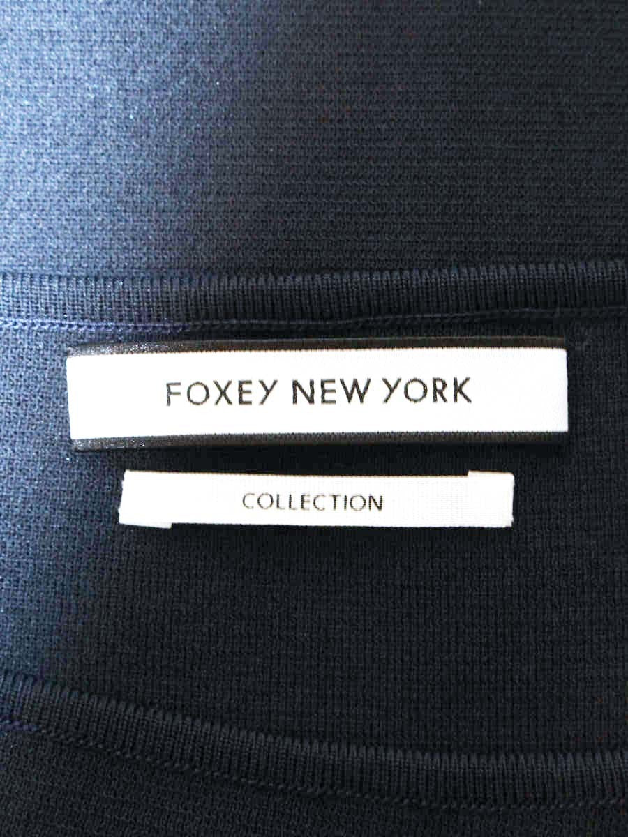 フォクシーニューヨーク collection Knit Top スリーブレス 40598 ニット セーター 40 ネイビー ITNGOL4JX5TS