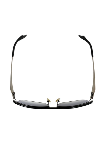 スピビー SP-1111 メガネ 眼鏡 ブラック メタルフレーム ハーフリム スクエア ITG3A8IQD48L