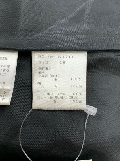 エムズグレイシー 821711 ワンピース 38 ブラック 切替 レース ITH6HVKS6EPN