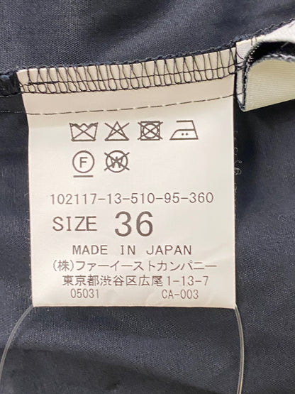 アナイ 102117-13-510-95-360 カットソー 36 ブラック フラワーモチーフ 袖ギャザー ITHI4IM3A0W8