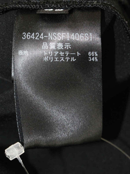 フォクシーニューヨーク スカート イリプスフレアー 36424 スカート 38 ブラック ITP5QKJTXOED