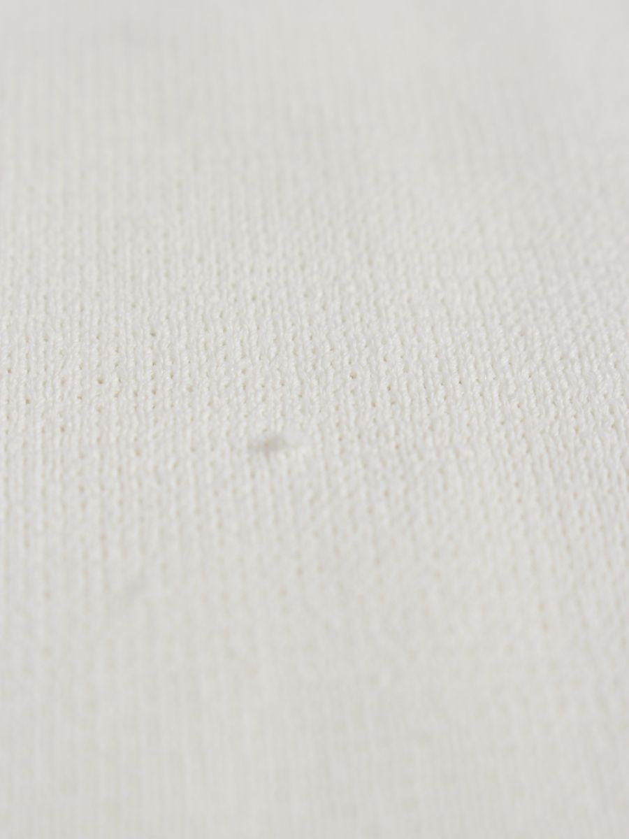 トゥービーシック W5F01-112-02 チュニック 40 ホワイト ニット センタージップ ITN1GLPNXCRC