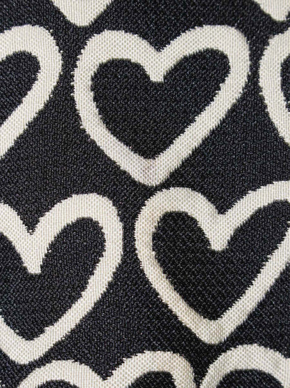 エムズグレイシー 811503 ワンピース 40 ブラック ハートモチーフ リボン IT70IXMJ71LM