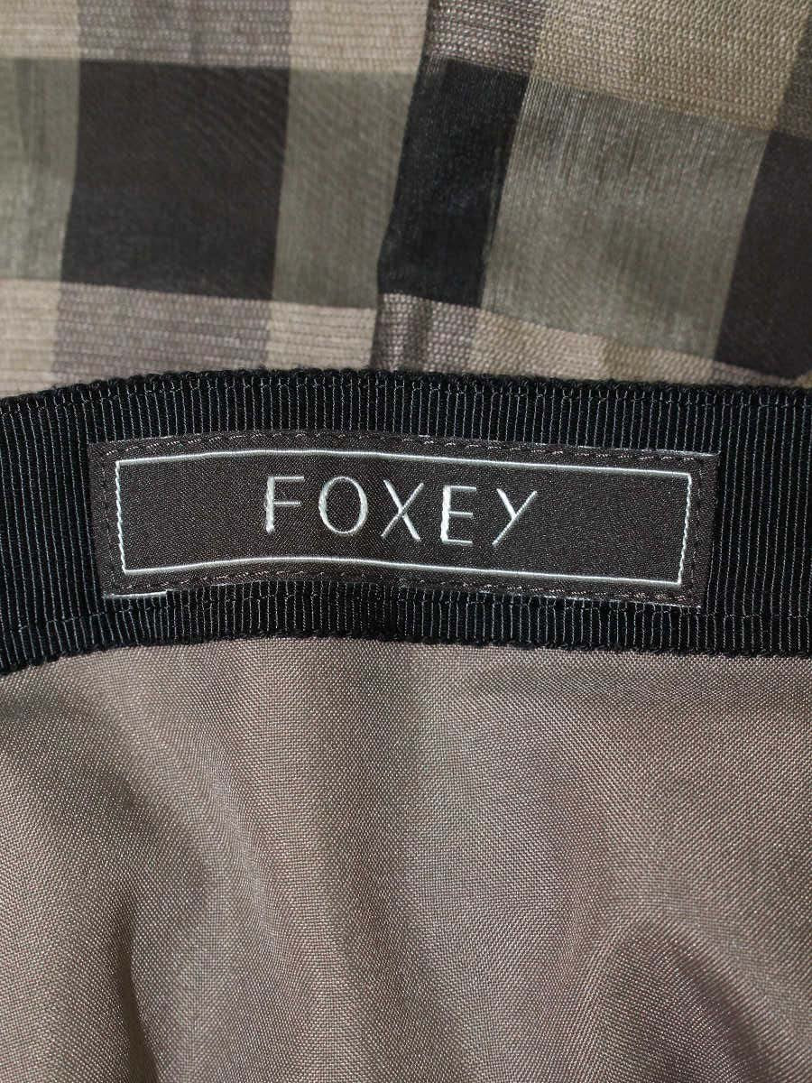 フォクシーブティック Skirt  39706 スカート 38 ベージュ ブロックチェック ITZEFYV9RACO 【SALE】