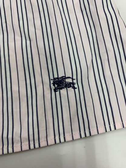 バーバリーブルーレーベル FE518-171-12 シャツ 36 ピンク ストライプ 2way リボン IT3S332PPD6W