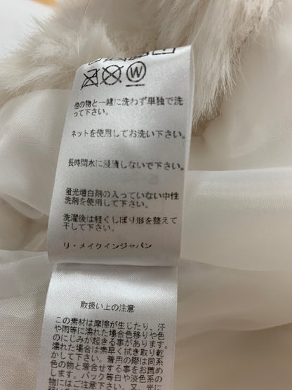 ミスジェイ 606352 ベスト ジレ F ホワイト エコファー ITSJG4N5QLYK