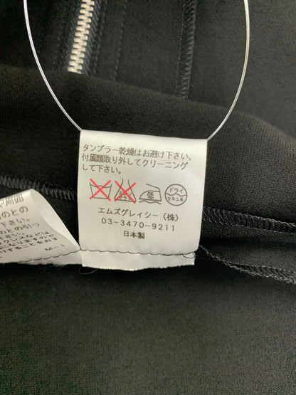 エムズグレイシー 420108 シャツ ブラウス 40 ブラック フラワージップ ITKZRM60D71I