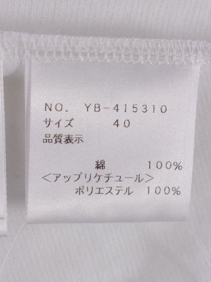 エムズグレイシー 女の子モチーフロングカットソー 415310 40 ホワイト ITRNOQHMZEXK