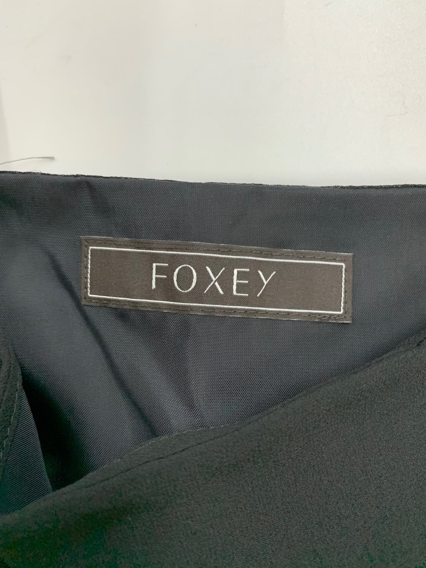フォクシーブティック Dress 38540 ワンピース 38 ブラック シルク オーガンジーフリル IT49EXJ90Y8P