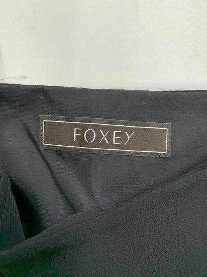 フォクシーブティック Dress 38540 ワンピース 38 ブラック シルク オーガンジーフリル IT49EXJ90Y8P