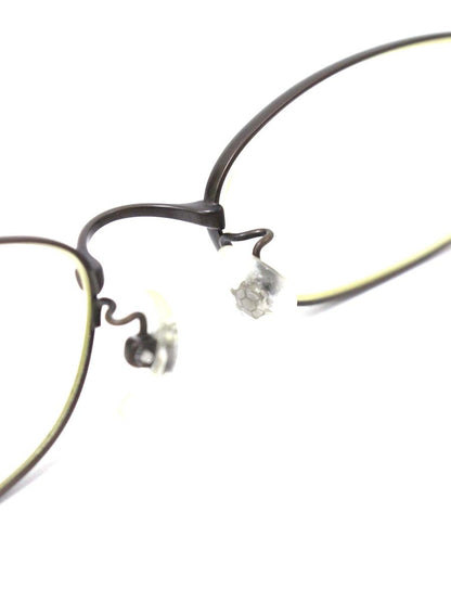 フォーナインズ S-251T メガネ アンティークゴールド/ブラウン エルトンジョンモデル コンビフレーム フルリム オーバル IT26S4YZBSRA