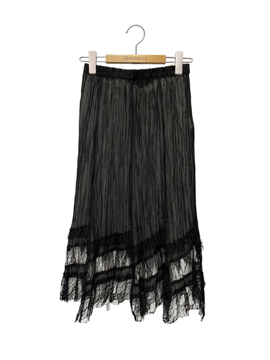 スペッチオ 451-219 スカート  40 ブラック レイアード レース IT3GJP10YALC