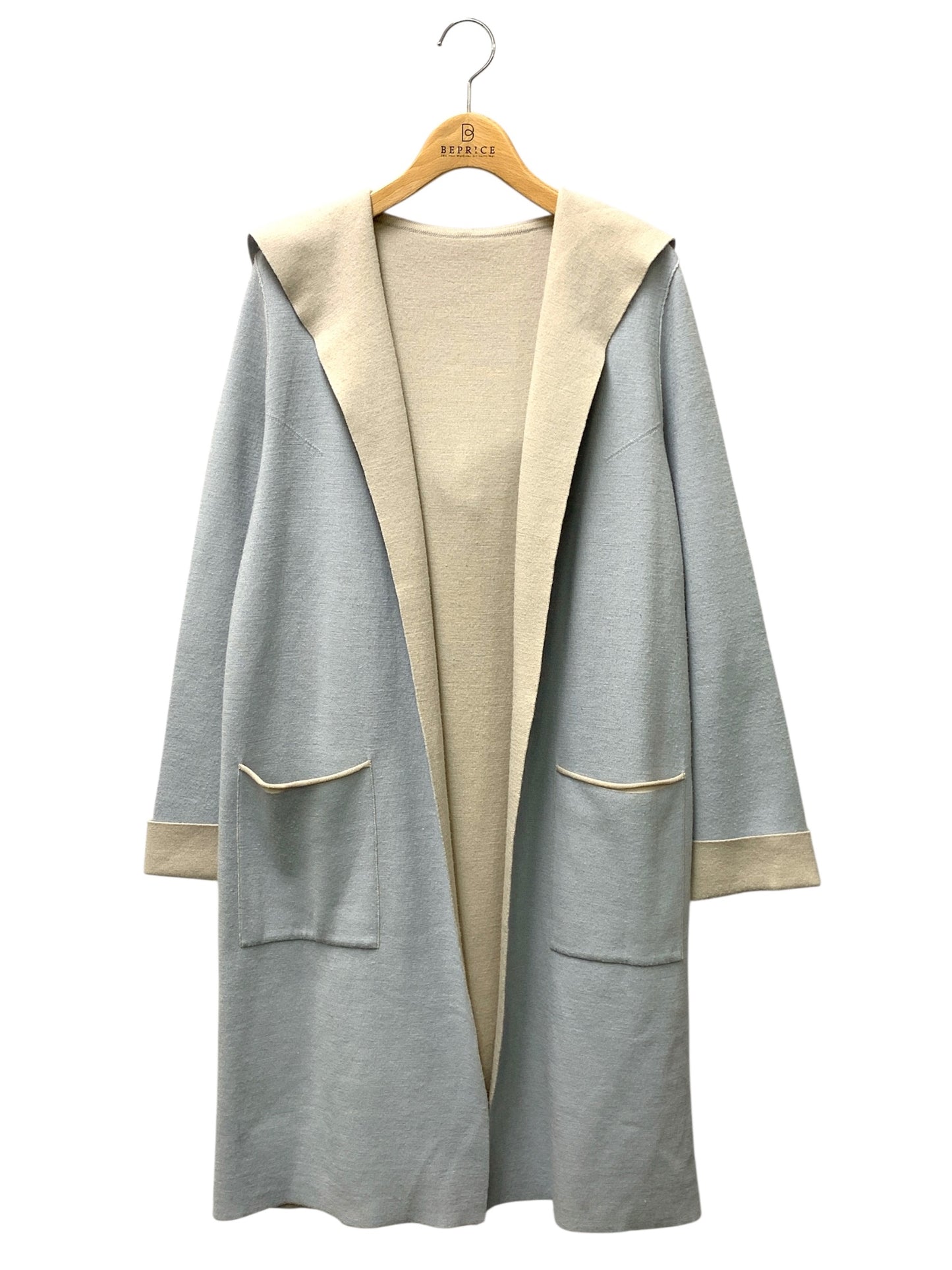 フォクシーブティック Knit Coat 40105 ニットコート F ブルー ウール ITZVMOO59530