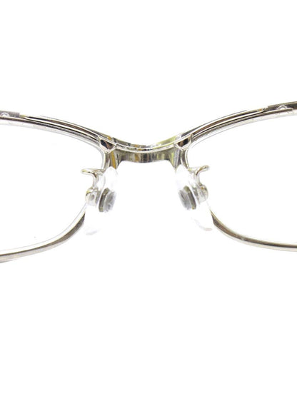 フォーナインズ S-821T メガネ シルバー チタンフレーム フルリム スクエア ITQLJAJ2ZG86