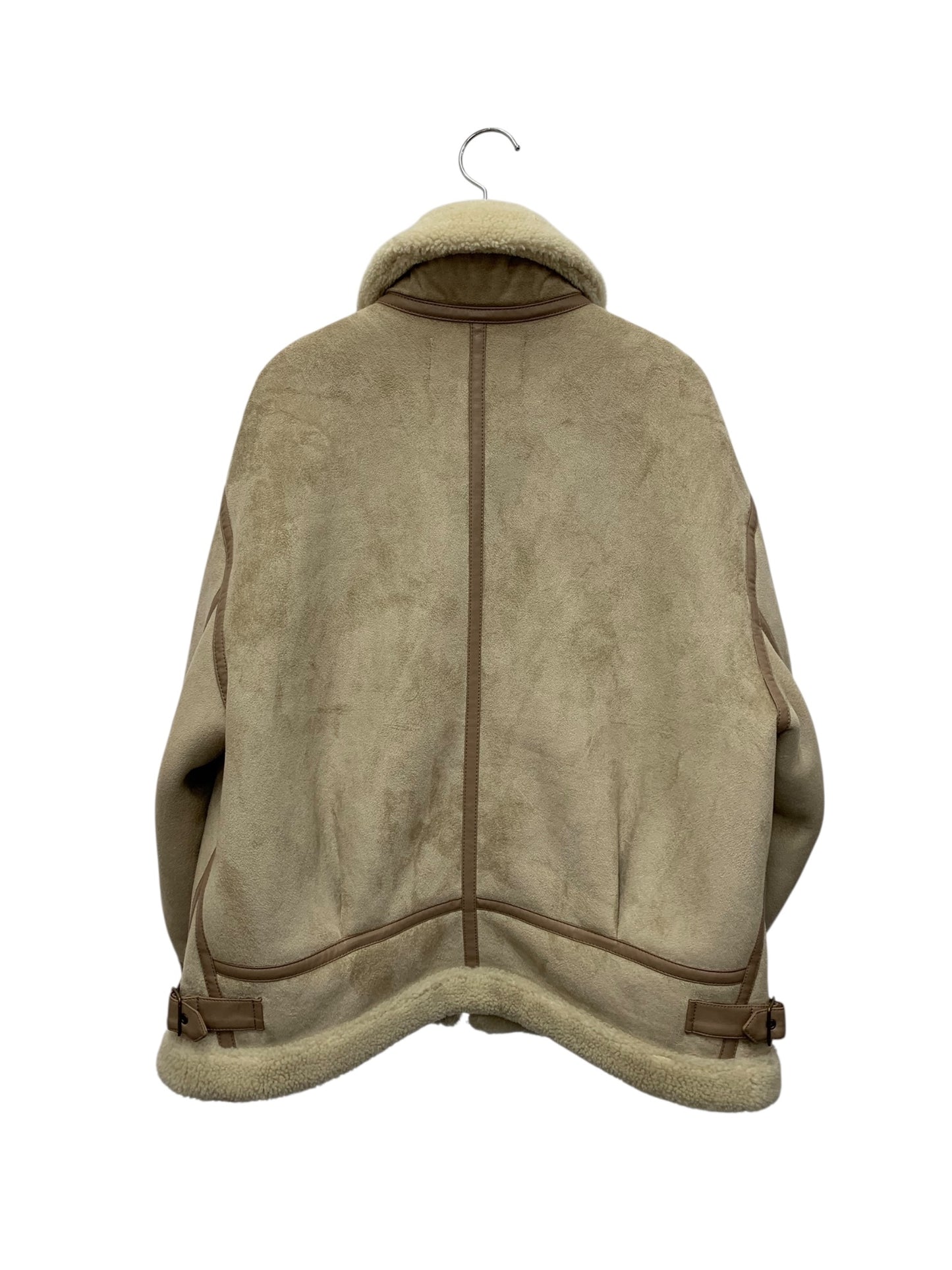 レイビームス フェイクムートンボマーブルゾン 61-18-0008-462 6122A-1547 ブルゾンジャケット フリー ベージュ IT9R4K8SR1FC 【SALE】