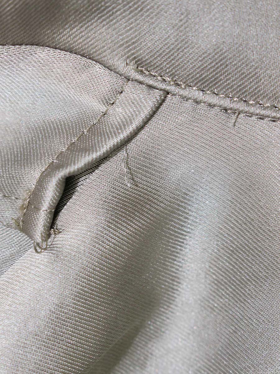 クラネ サテン テーラードシャツ 16122-4132 ブラウス 1 カーキグリーン ITH8HVXINIF8