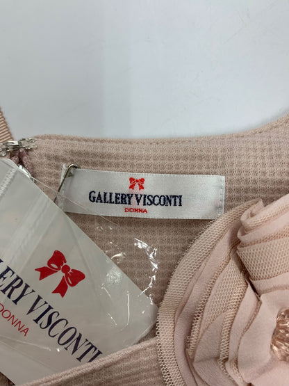 ギャラリービスコンティ 1171023 トップス 3 ピンク 花ブローチ レース タグ付き IT9FSSUKNJ08