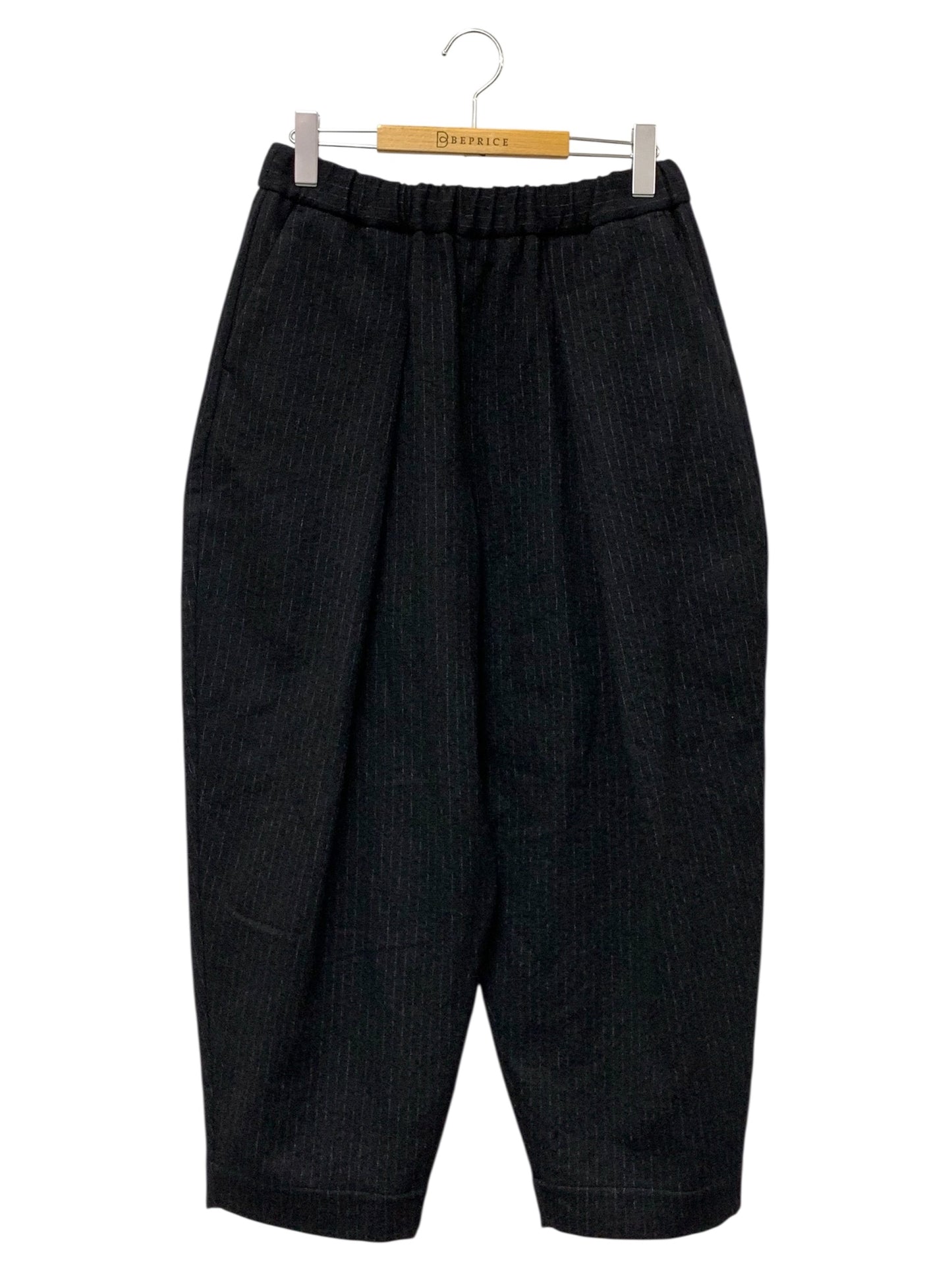 結 ユイ WIDE TUCK EASY TROUSERS YWTEP-007 パンツ 2 ブラック ワイド ITVUOF47ELNY