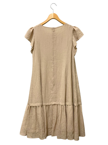 ルネ Frill Sleeve Dress 5136020 ワンピース 38 ベージュ フリル ITUJPGRDGD98