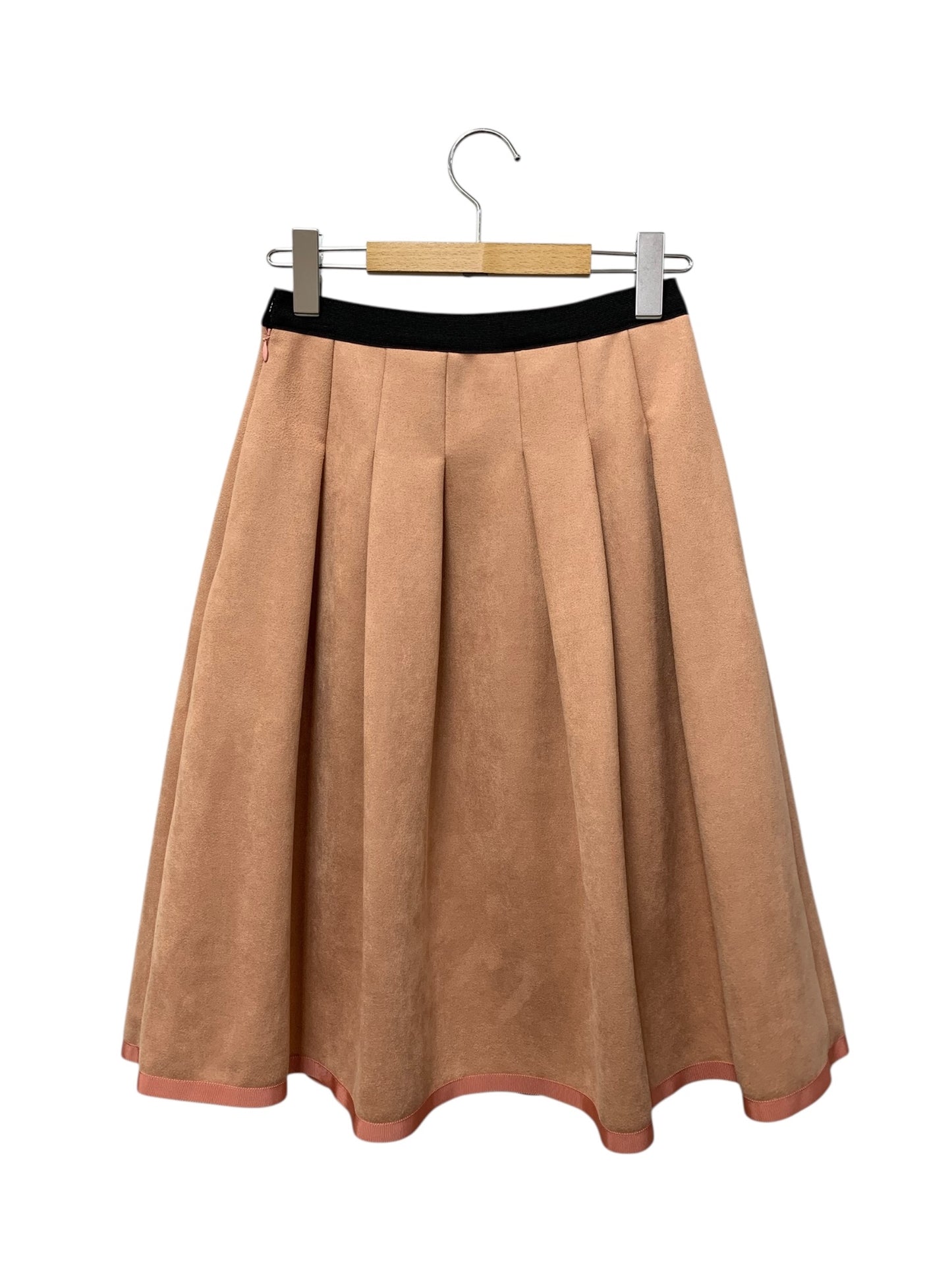 エムズグレイシー 317534 スカート 36 ピンク スエード調 フレア ITQTK16PJSJK