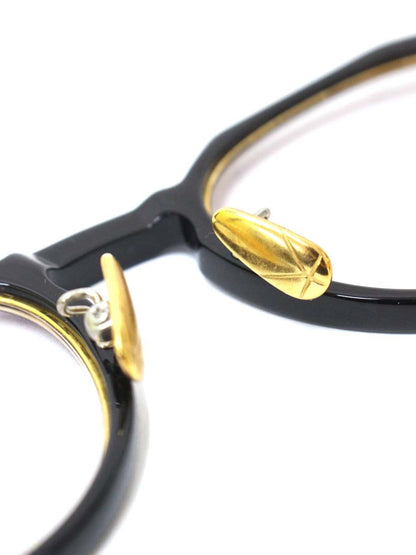 ユウイチトヤマ U-122 メガネ ブラック セルフレーム フルリム ラウンド IT9YU3ZKF4K8