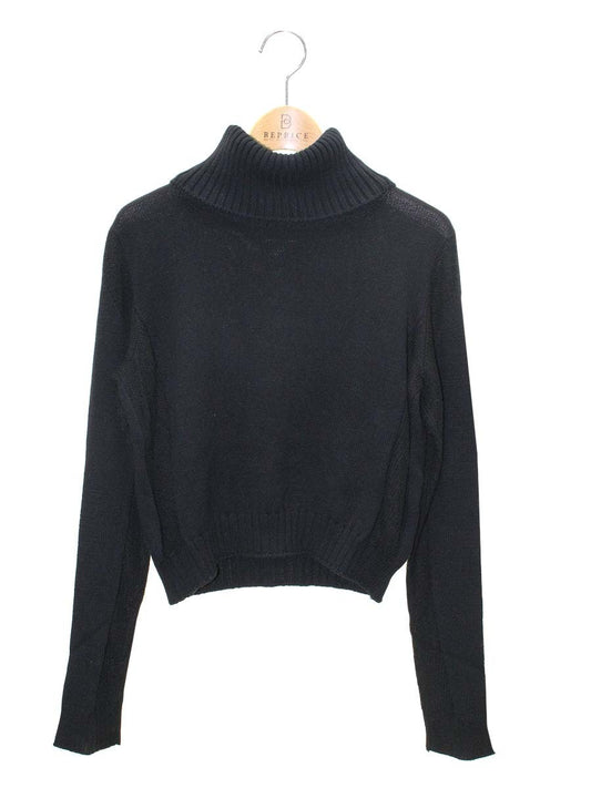 フォクシーニューヨーク collection Sweater 37447 ニットセーター 38 ブラック タートルネック ITAKWV6JCOHN