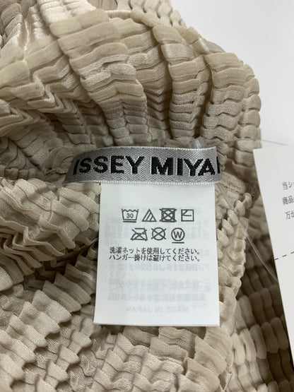 イッセイミヤケ IM21FJ652 カーディガン 2 グレージュ プリーツ加工 IT1CKU4ADSLW 【SALE】