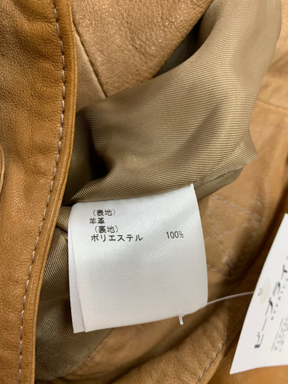 ダイアグラム 0418 0401 ライダースジャケット 36 ブラウン ラムレザー 羊革 IT7BFFU3GSA0 【SALE】