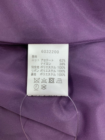 ルネ 6032200 ワンピース 34 パープル 切替 ニット ITGOQITFTGEW