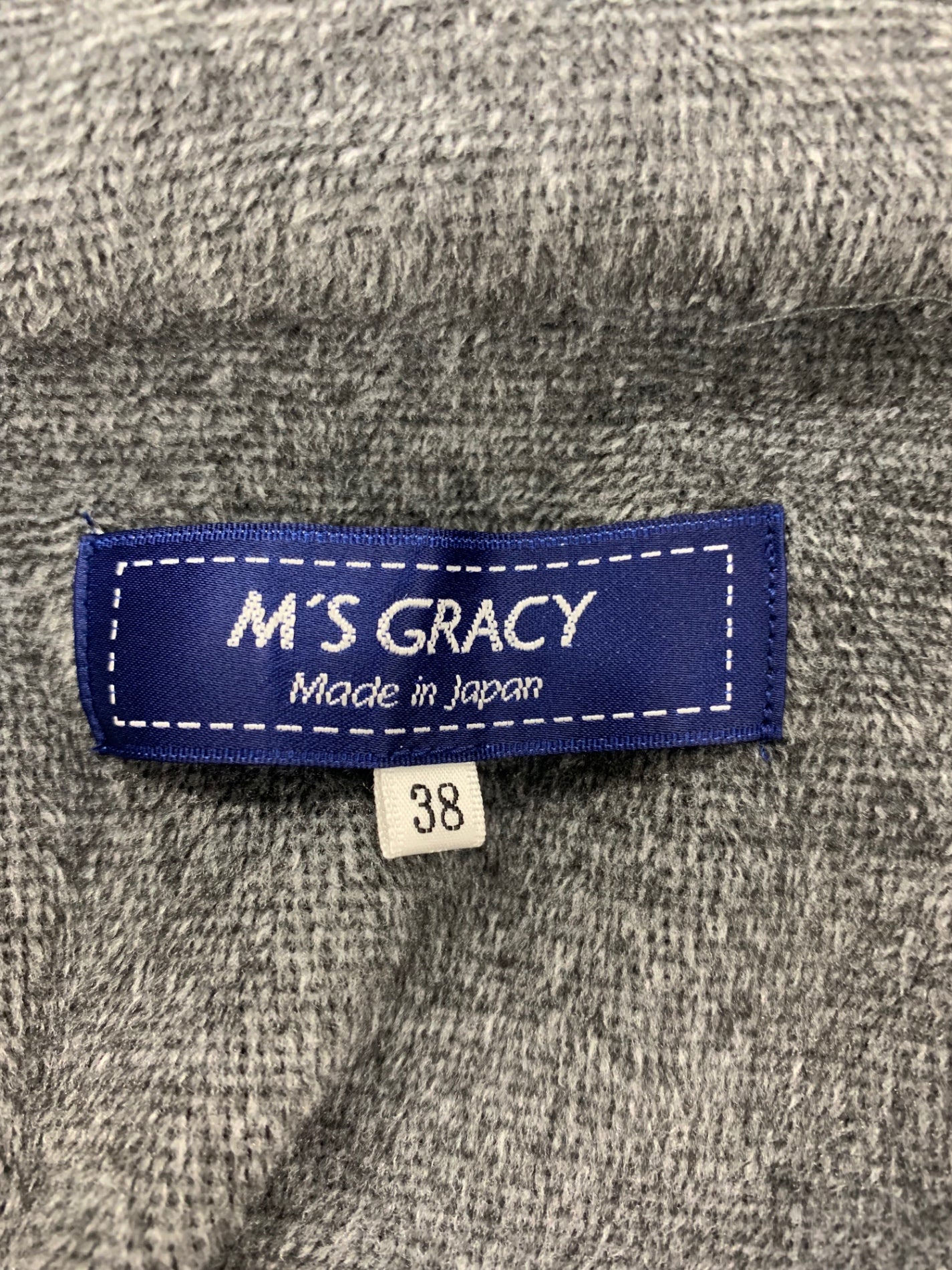 エムズグレイシー 914519 アウター 38 ネイビー フード 花 ITEBDK5RO8AS