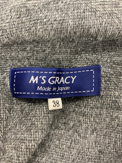 エムズグレイシー 914519 アウター 38 ネイビー フード 花 ITEBDK5RO8AS