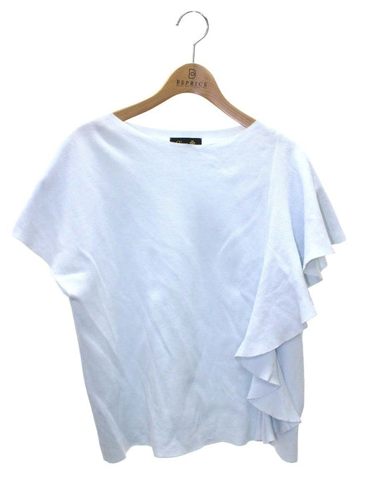 ドゥロワー 6518-105-0365 カットソー 2 ブルー フリル IT40XVVKFDE2