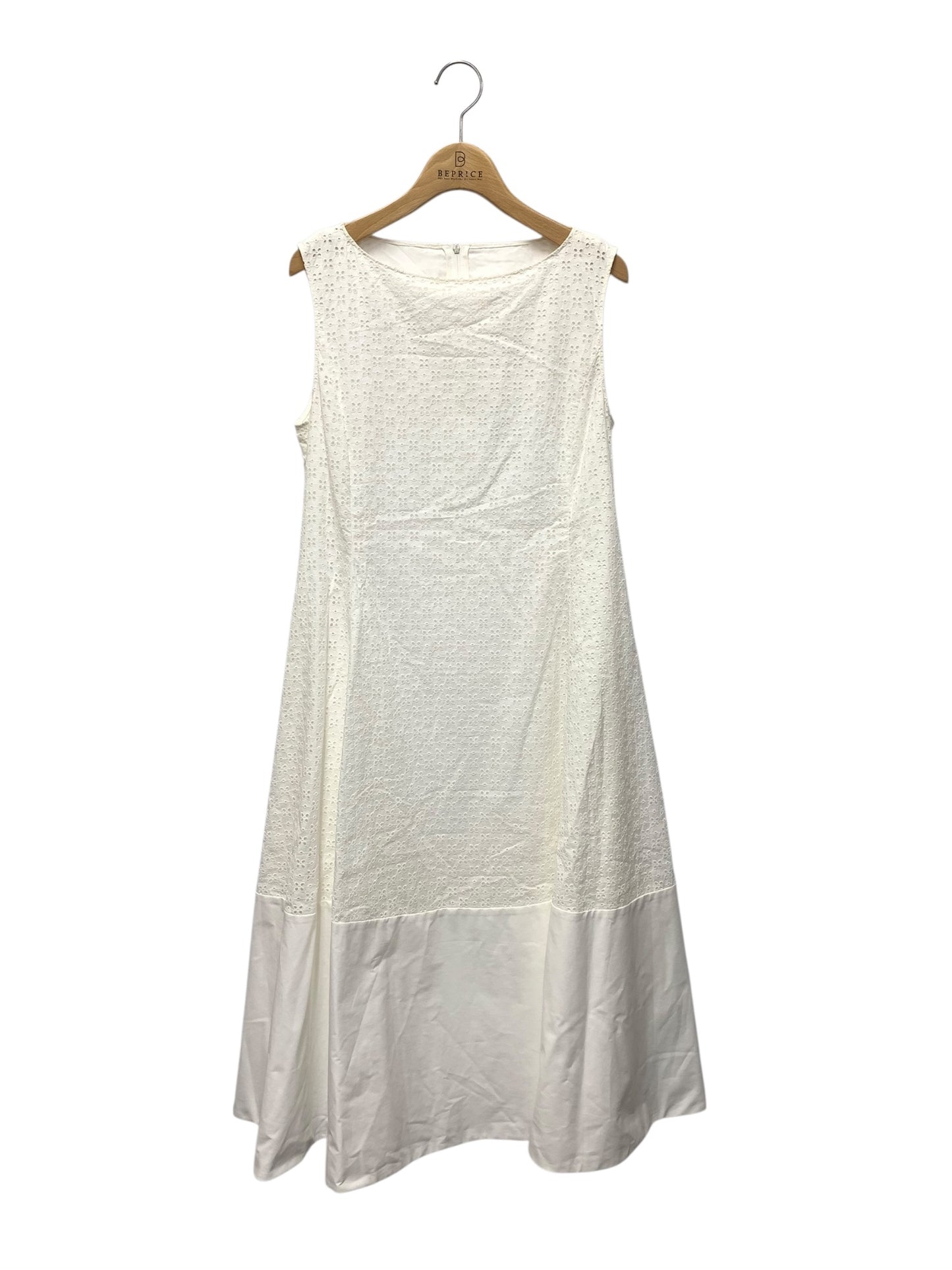 フォクシーブティック Champ de Fleurs シャンドゥフルール 43793 ワンピース 40 ホワイト カットワーク ITVO73MH5P3C