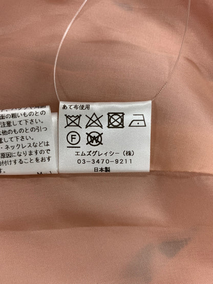 エムズグレイシー 011530 ワンピース 40 ピンク ローズモチーフ ウエストリボン ITKRJHI97V32