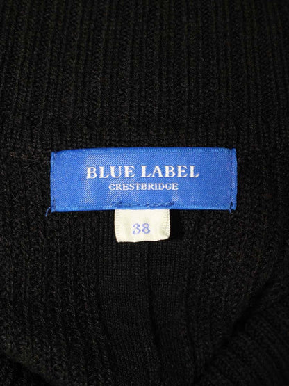 ブルーレーベルクレストブリッジ 55J79-643-09 ワンピース 38 ブラック ニット リボン ITLVS5S2Z54G 【SALE】