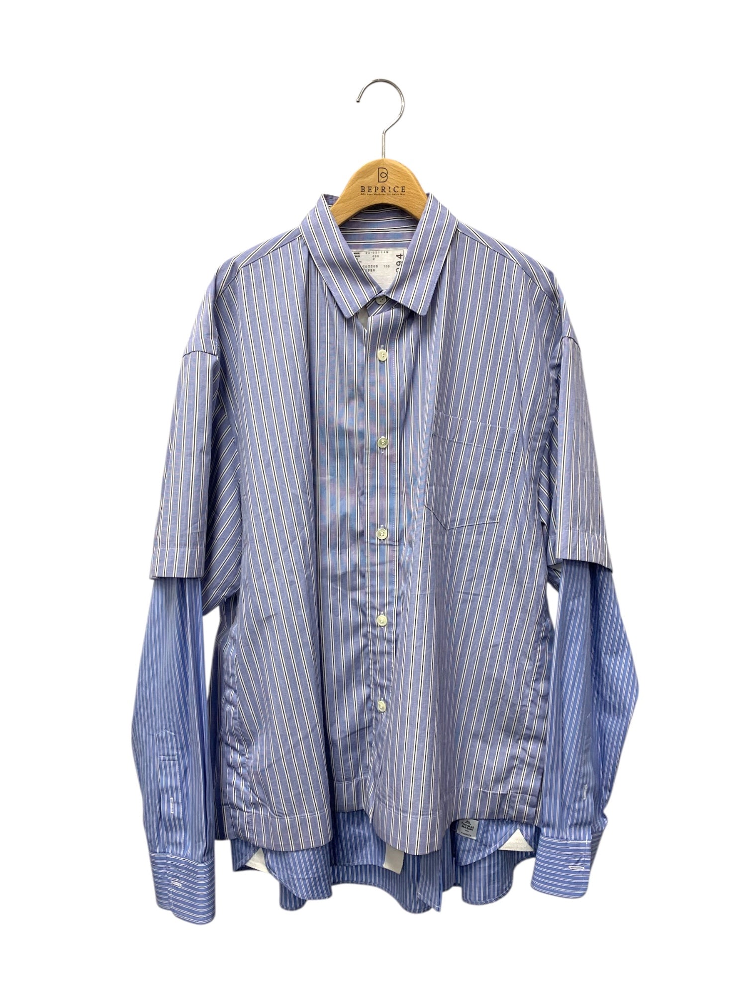 サカイ Thomas Mason 23-03094M シャツ 2 ブルー | 中古ブランド品