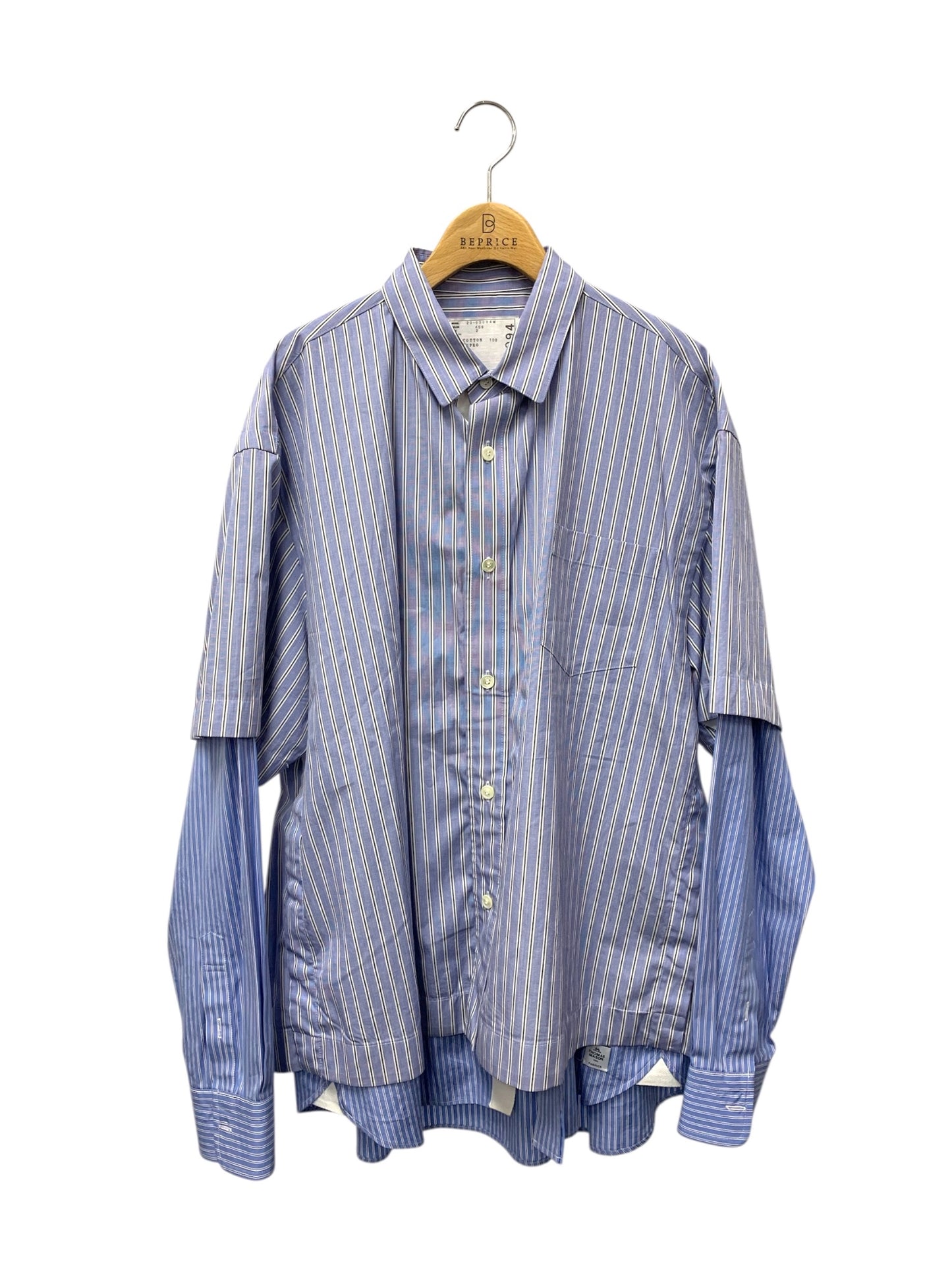 サカイ Thomas Mason 23-03094M シャツ 2 ブルー IT9MH4CZBJXK